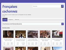 Tablet Screenshot of francaises-cochonnes.com